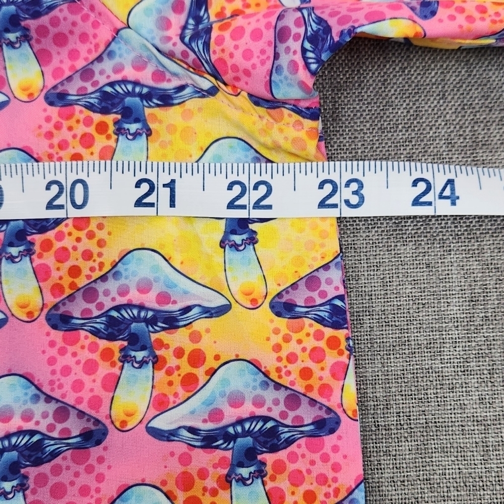 Wesc Mushroom Button Down Pocket Vibrant Colored Shirt. LG - Picture 6 of 6